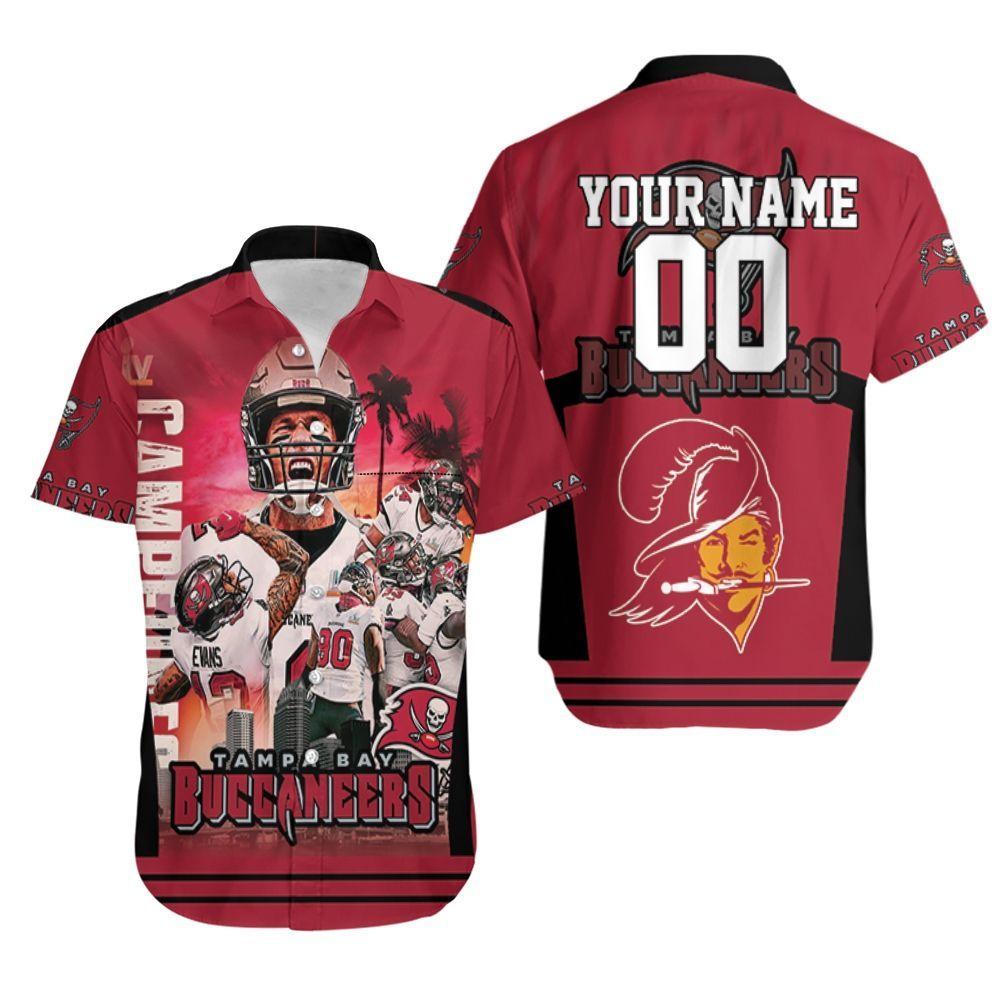 Beach Shirt Tampa Bay Buccaneers Liv Champion Legend 3D Personalized Hawaiian Shirt Aloha Shirt for Men Women