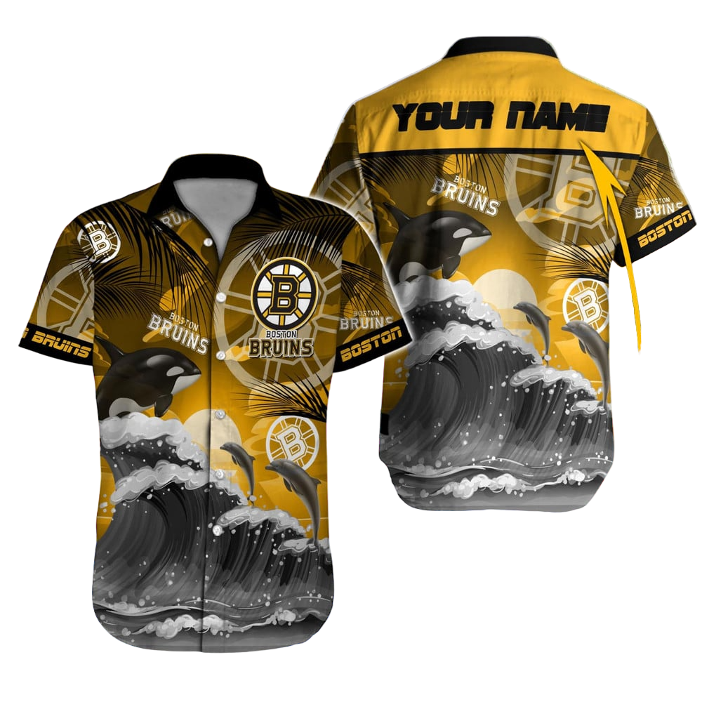 Boston Bruins NHL Hawaiian Shirt Custom Hawaii Shirt for Men Women Gift for Fans