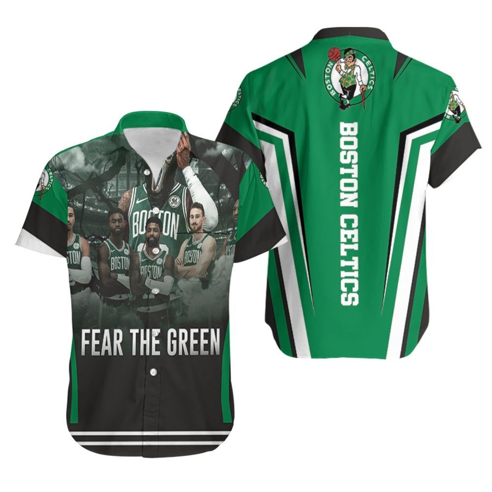 Boston Celtics Fear The Green Hawaiian Shirt Aloha Shirt for Men Women