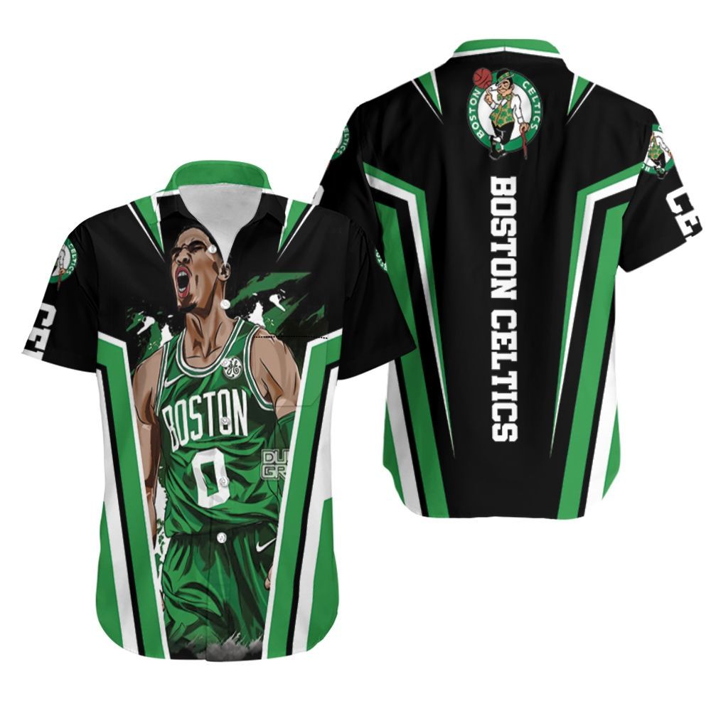 Boston Celtics Jayson Tatum Design Hawaiian Shirt Aloha Shirt for Men Women