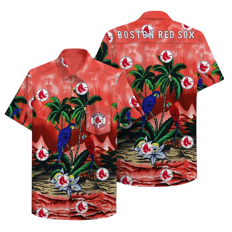 Boston Red Sox Unisex Hawaiian Shirt Aloha Shirt for Men Women Pattern Hawaiian Shirt Aloha Shirt for Men Women