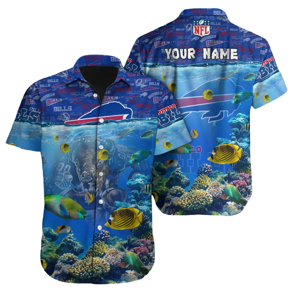 Buffalo Bills Hawaiian Shirt NFL Football Custom Hawaiian Shirt for Men Women Gift For Fans