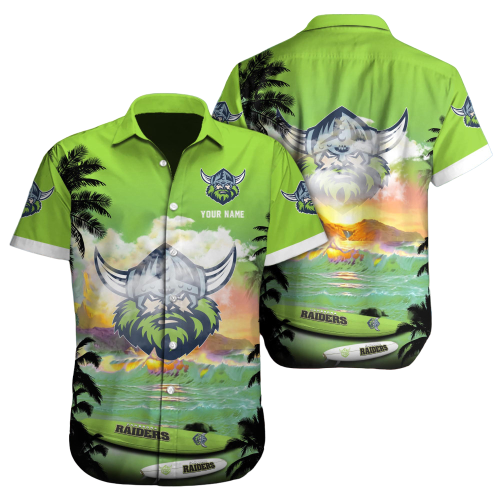 Canberra Raiders NRL Custom Hawaii Shirt  for Men Women Gift for Fans