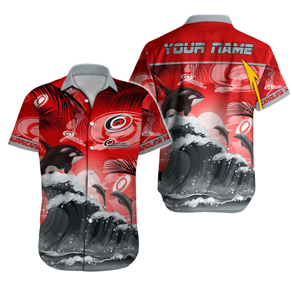 Carolina Hurricanes NHL Hawaiian Shirt Custom Hawaii Shirt for Men Women Gift for Fans