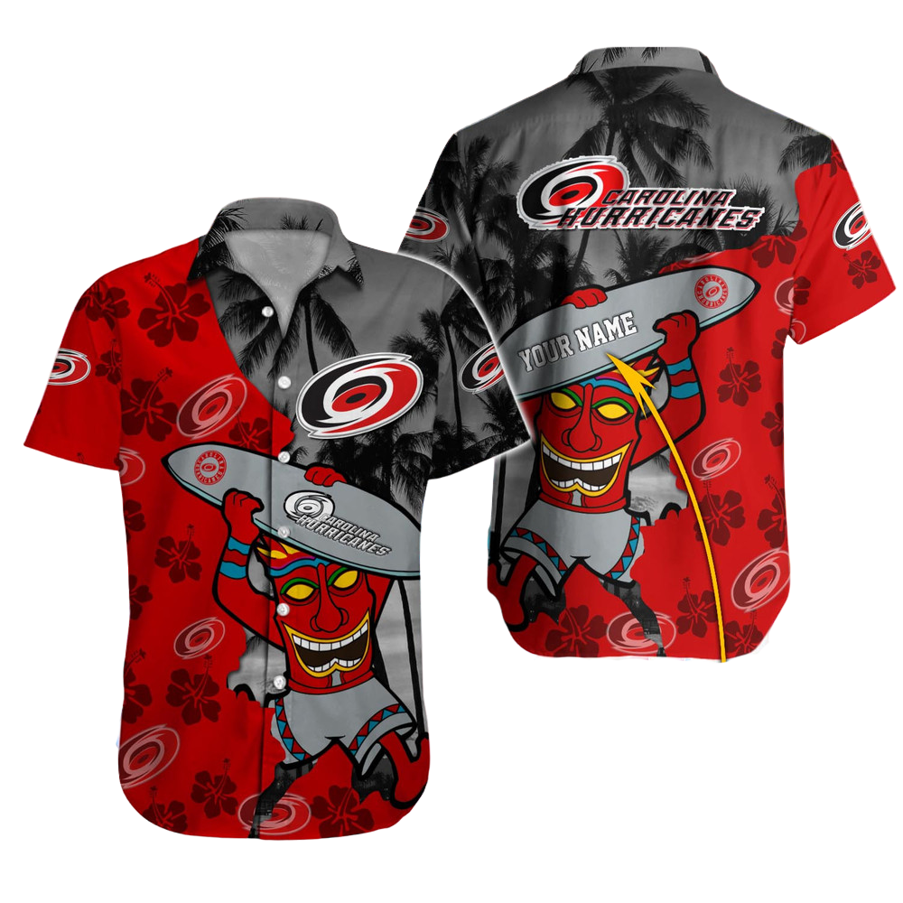 Carolina Hurricanes NHL Hawaiian Shirt Custom Hawaii Shirt for Men Women Gift for Fans