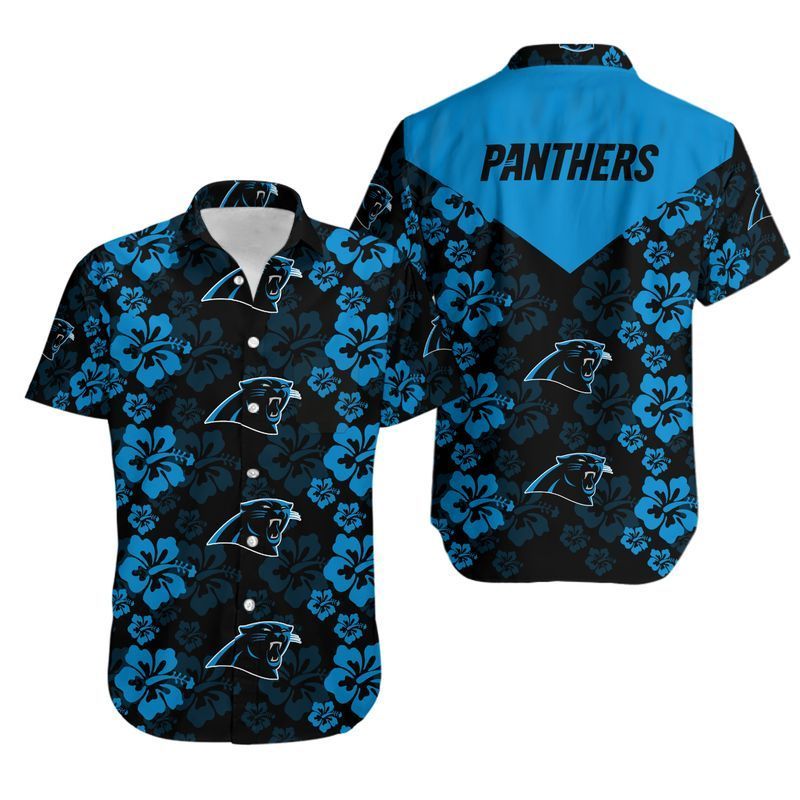 Carolina Panthers Flowers Hawaii Shirt for Men Women