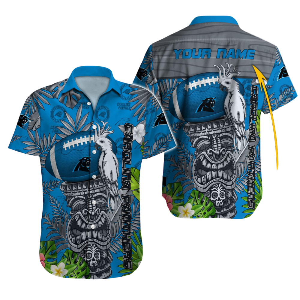 Carolina Panthers Hawaiian Shirt NFL Football Custom Hawaiian Shirt for Men Women Gift For Fans