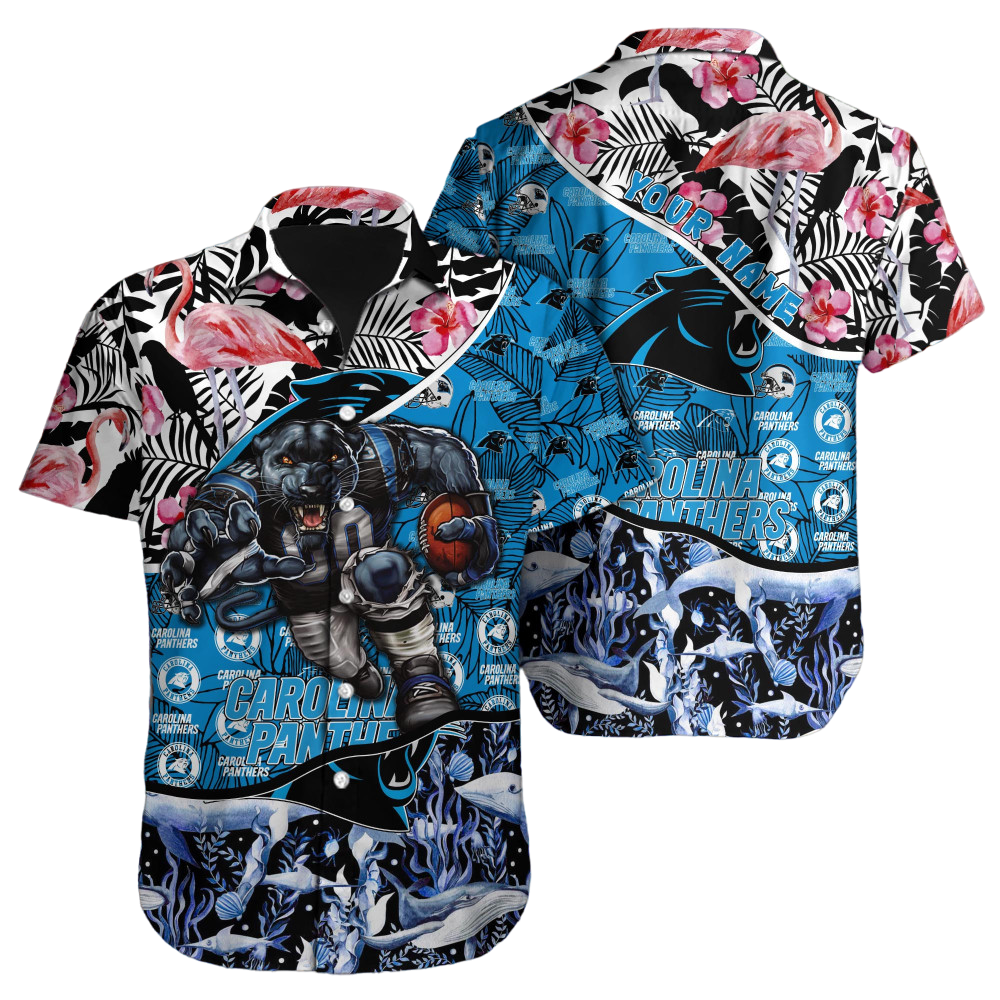 Carolina Panthers Hawaiian Shirt NFL Football Custom Hawaiian Shirt for Men Women Gift For Fans