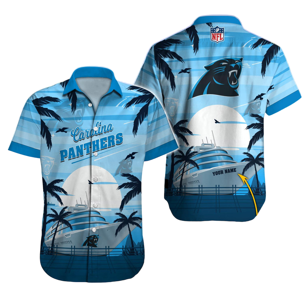 Carolina Panthers Hawaiian Shirt NFL Football Custom Hawaiian Shirt for Men Women Gift For Fans