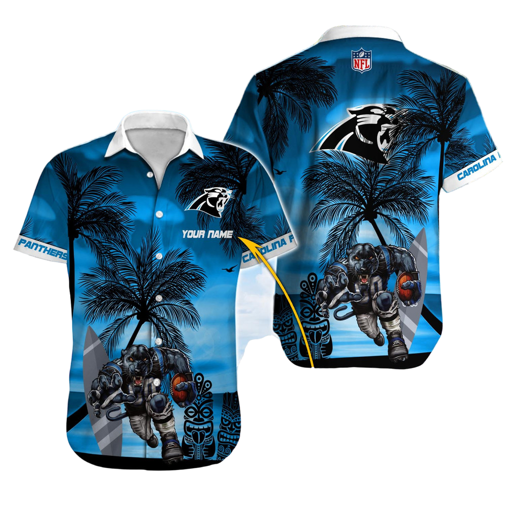 Carolina Panthers Hawaiian Shirt NFL Football Custom Hawaiian Shirt for Men Women Gift For Fans