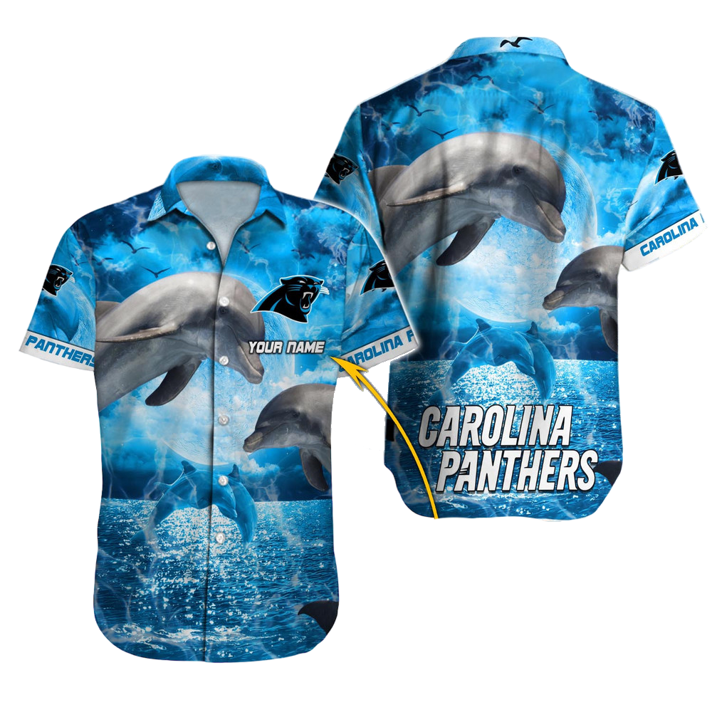 Carolina Panthers Hawaiian Shirt NFL Football Custom Hawaiian Shirt for Men Women Gift For Fans