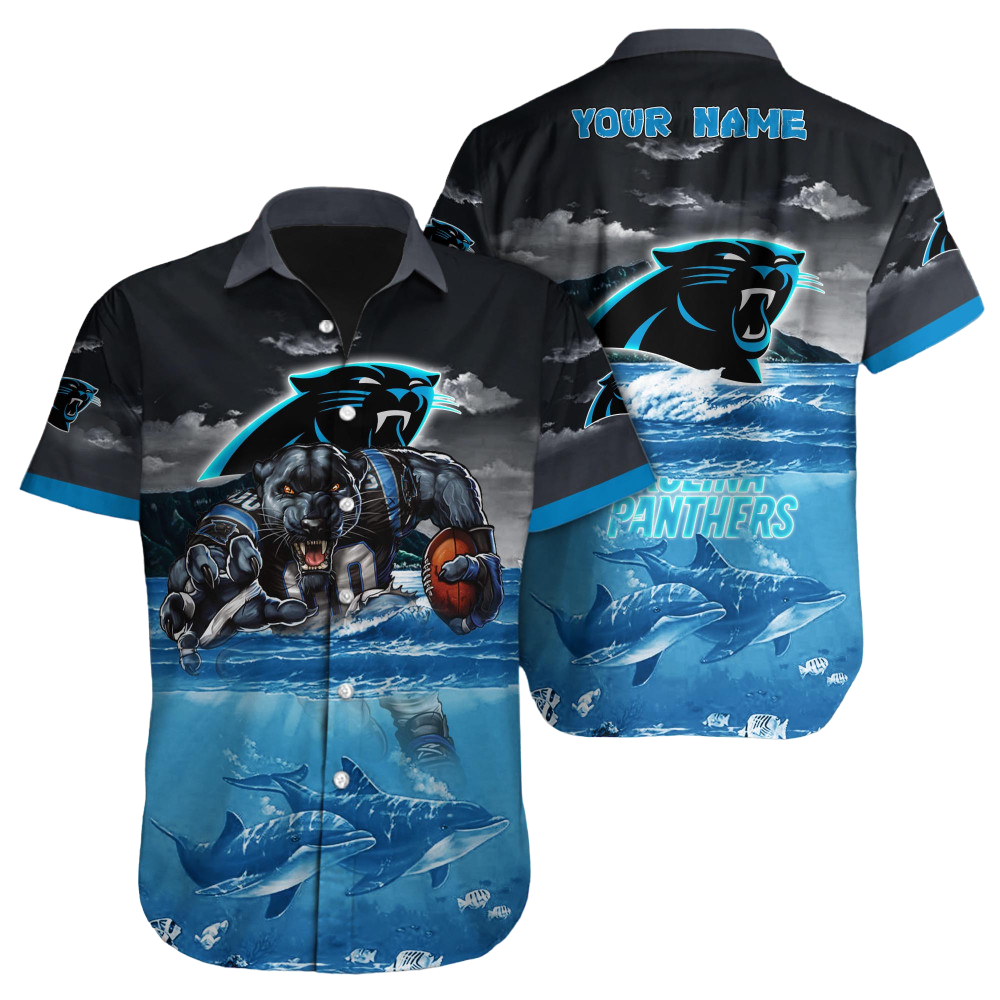 Carolina Panthers Hawaiian Shirt NFL Football Custom Hawaiian Shirt for Men Women Gift For Fans