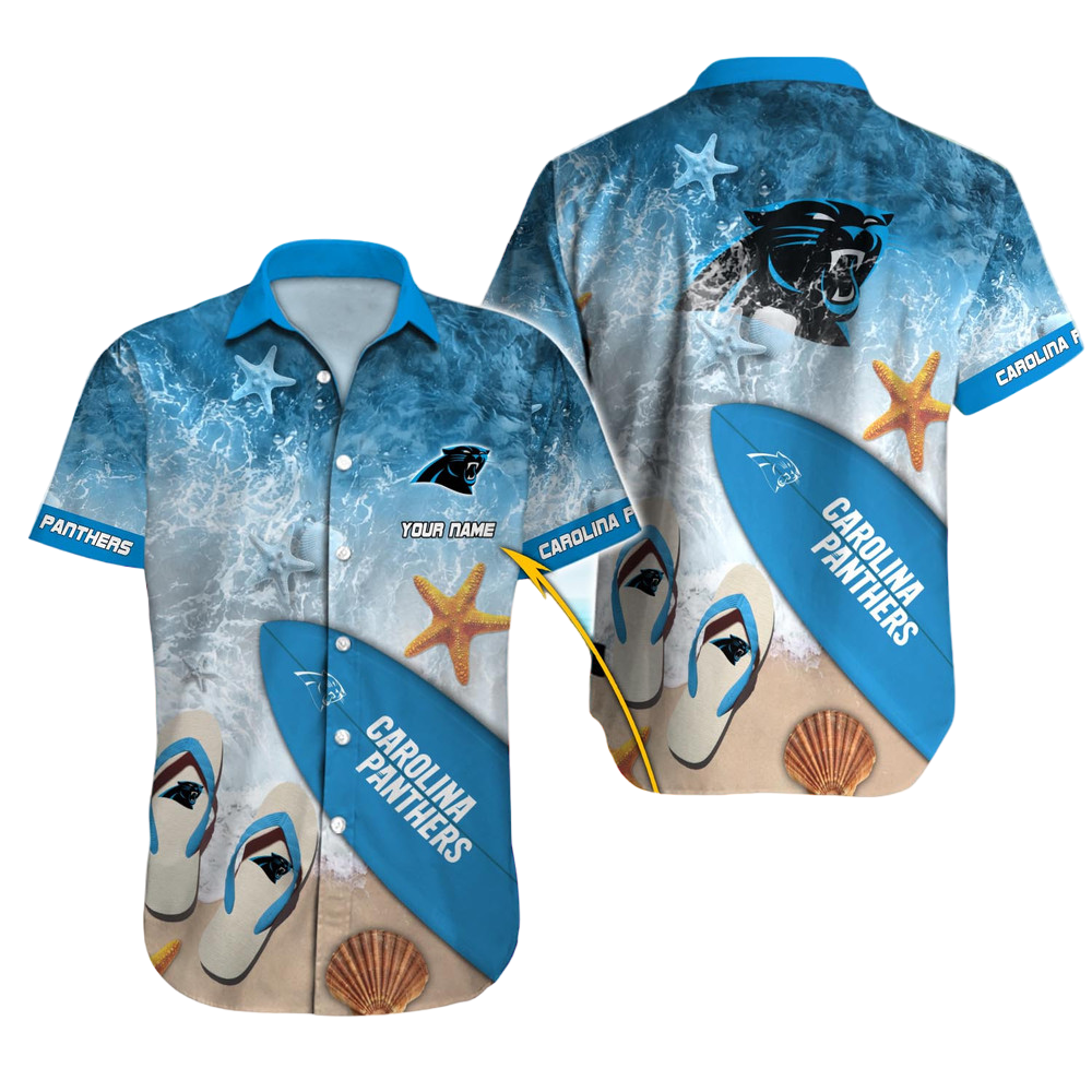 Carolina Panthers Hawaiian Shirt NFL Football Custom Hawaiian Shirt for Men Women Gift For Fans