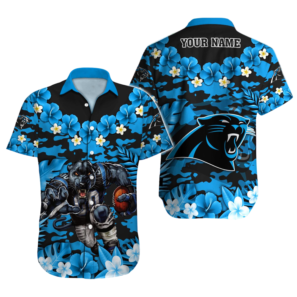 Carolina Panthers Hawaiian Shirt NFL Football Custom Hawaiian Shirt for Men Women Gift For Fans