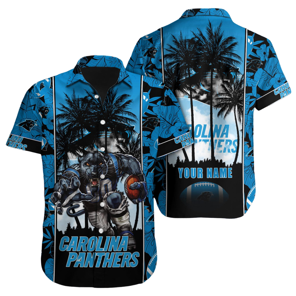 Carolina Panthers Hawaiian Shirt NFL Football Custom Hawaiian Shirt for Men Women Gift For Fans