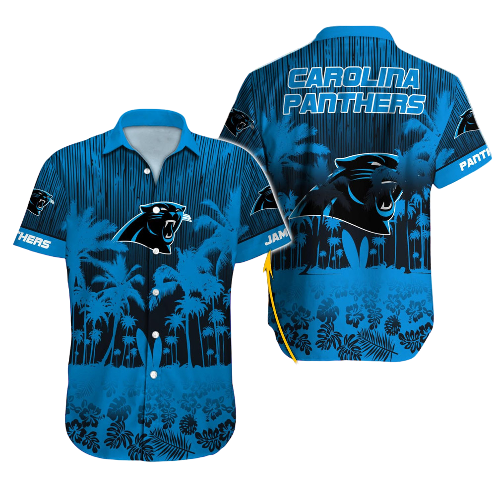 Carolina Panthers Hawaiian Shirt NFL Football Custom Hawaiian Shirt for Men Women Gift For Fans