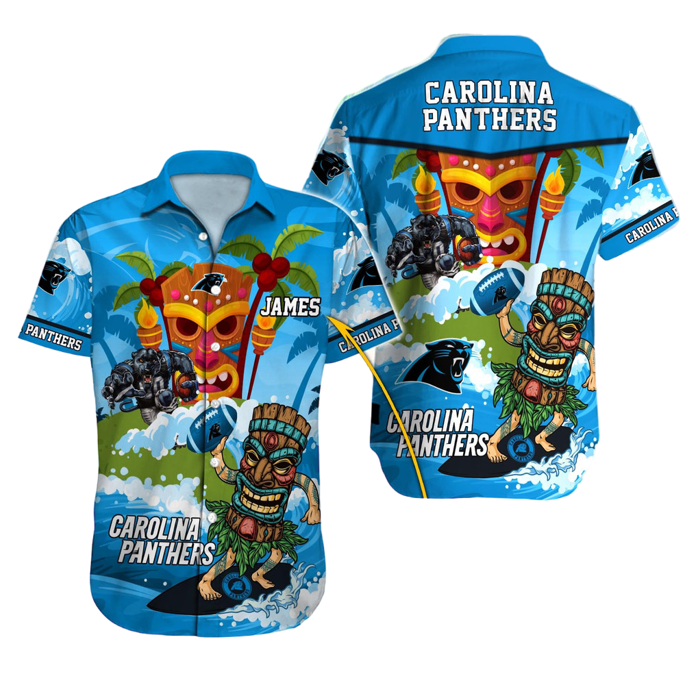 Carolina Panthers Hawaiian Shirt NFL Football Custom Hawaiian Shirt for Men Women Gift For Fans