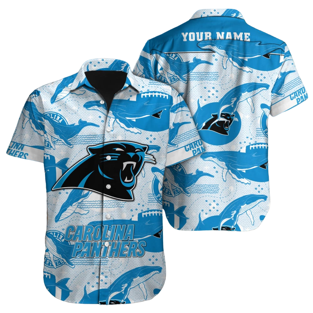 Carolina Panthers Hawaiian Shirt NFL Football Custom Hawaiian Shirt for Men Women Gift For Fans