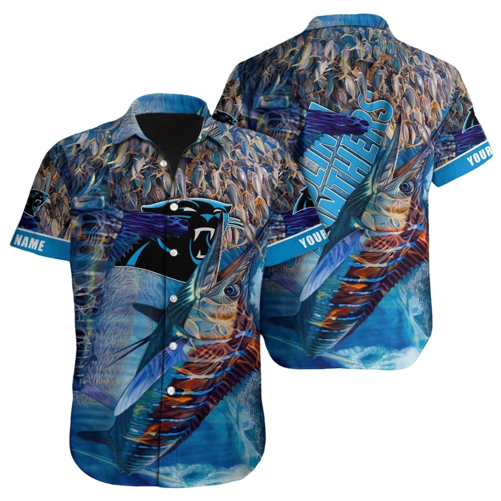 Carolina Panthers Hawaiian Shirt NFL Football Custom Hawaiian Shirt for Men Women Gift For Fans