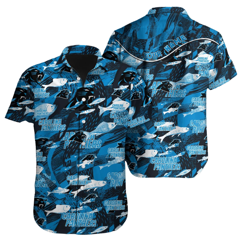 Carolina Panthers Hawaiian Shirt NFL Football Custom Hawaiian Shirt for Men Women Gift For Fans