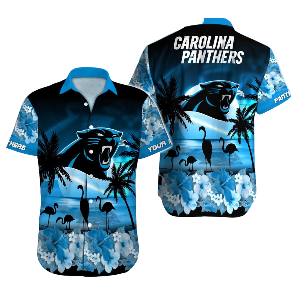 Carolina Panthers Hawaiian Shirt NFL Football Custom Hawaiian Shirt for Men Women Gift For Fans