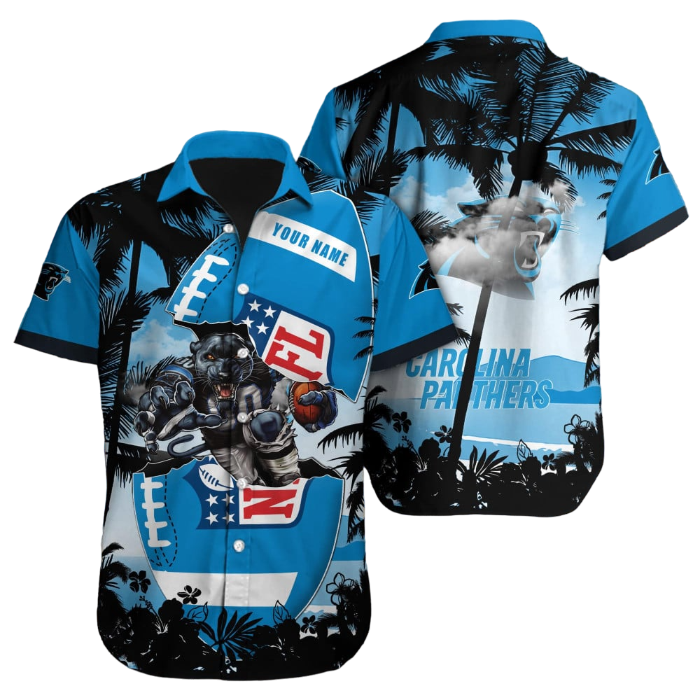 Carolina Panthers Hawaiian Shirt NFL Football Custom Hawaiian Shirt for Men Women Gift For Fans