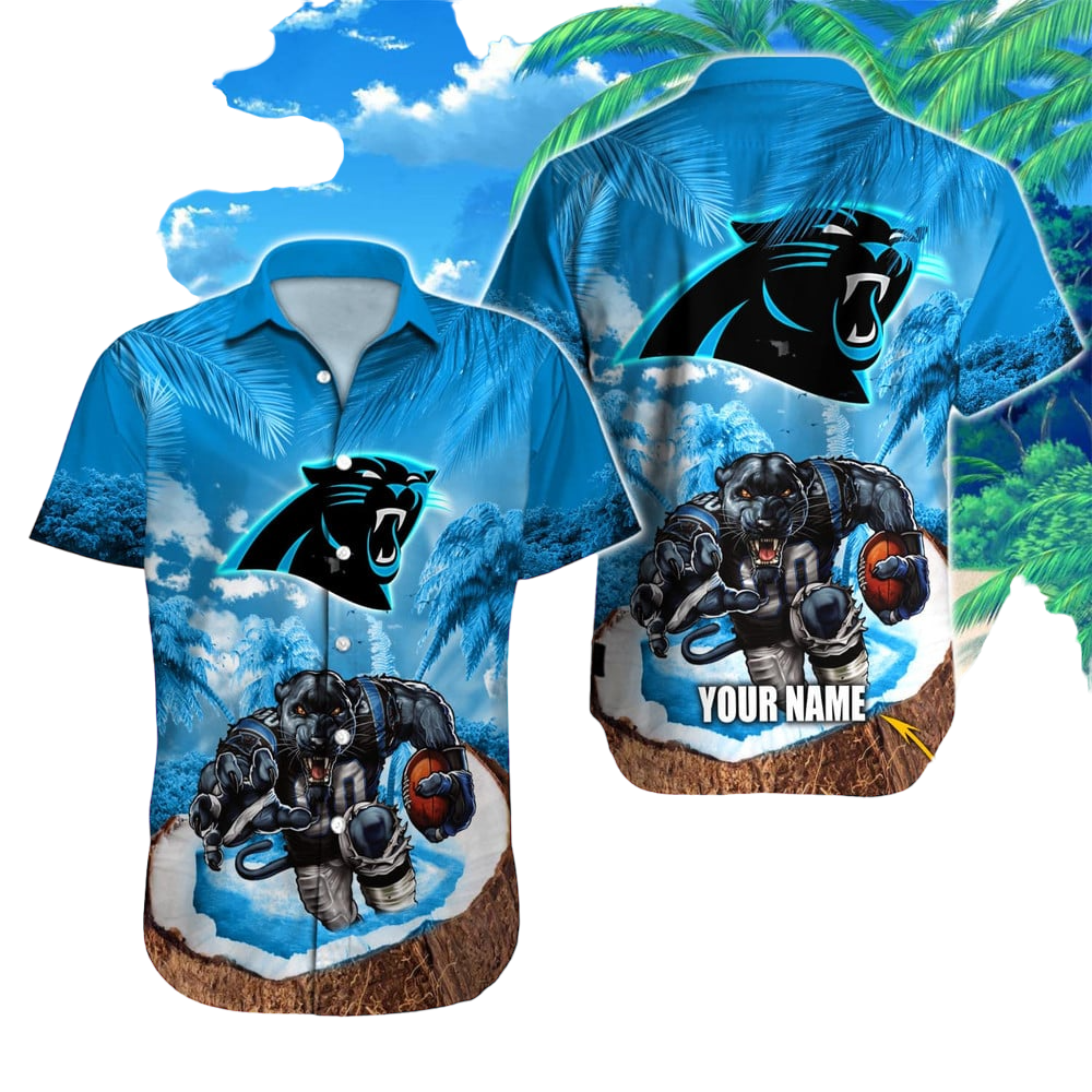 Carolina Panthers Hawaiian Shirt NFL Football Custom Hawaiian Shirt for Men Women Gift For Fans