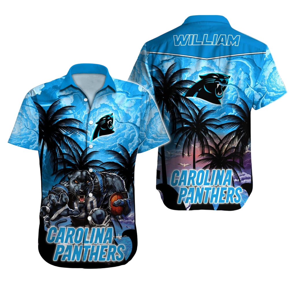 Carolina Panthers Hawaiian Shirt NFL Football Custom Hawaiian Shirt for Men Women Gift For Fans