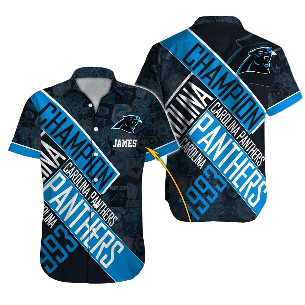 Carolina Panthers Hawaiian Shirt NFL Football Custom Hawaiian Shirt for Men Women Gift For Fans