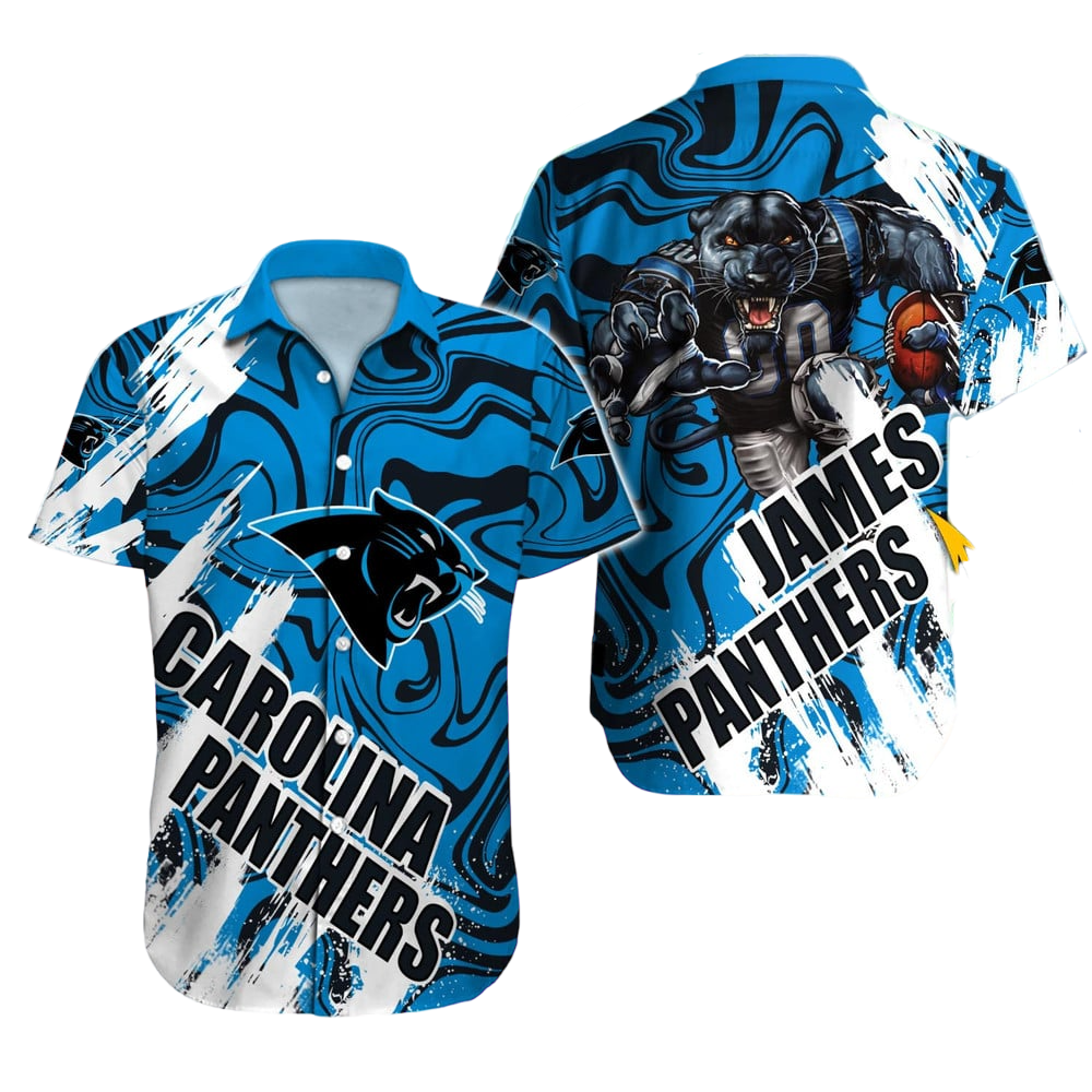 Carolina Panthers Hawaiian Shirt NFL Football Custom Hawaiian Shirt for Men Women Gift For Fans