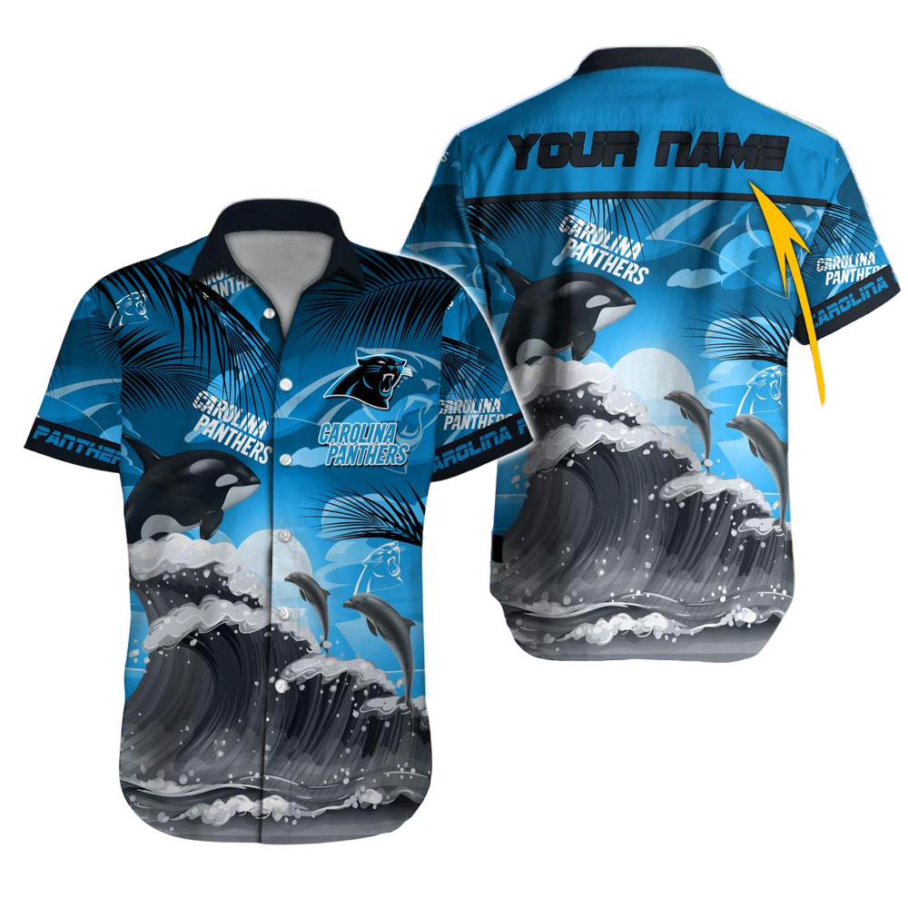 Carolina Panthers Hawaiian Shirt NFL Football Custom Hawaiian Shirt for Men Women Gift For Fans