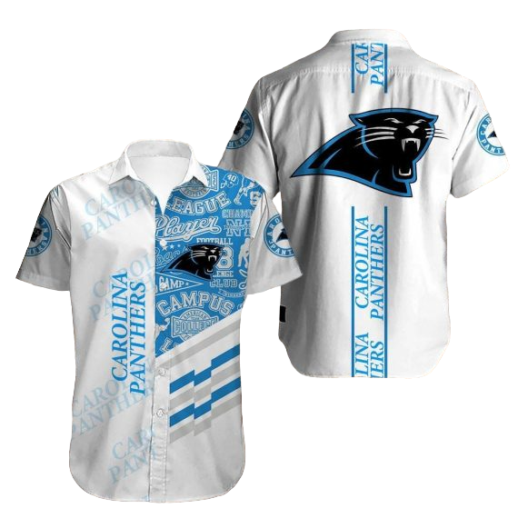 Carolina Panthers Hawaiian Short Sleeves Hawaiian Shirt Aloha Shirt for Men Women For Cool Fans