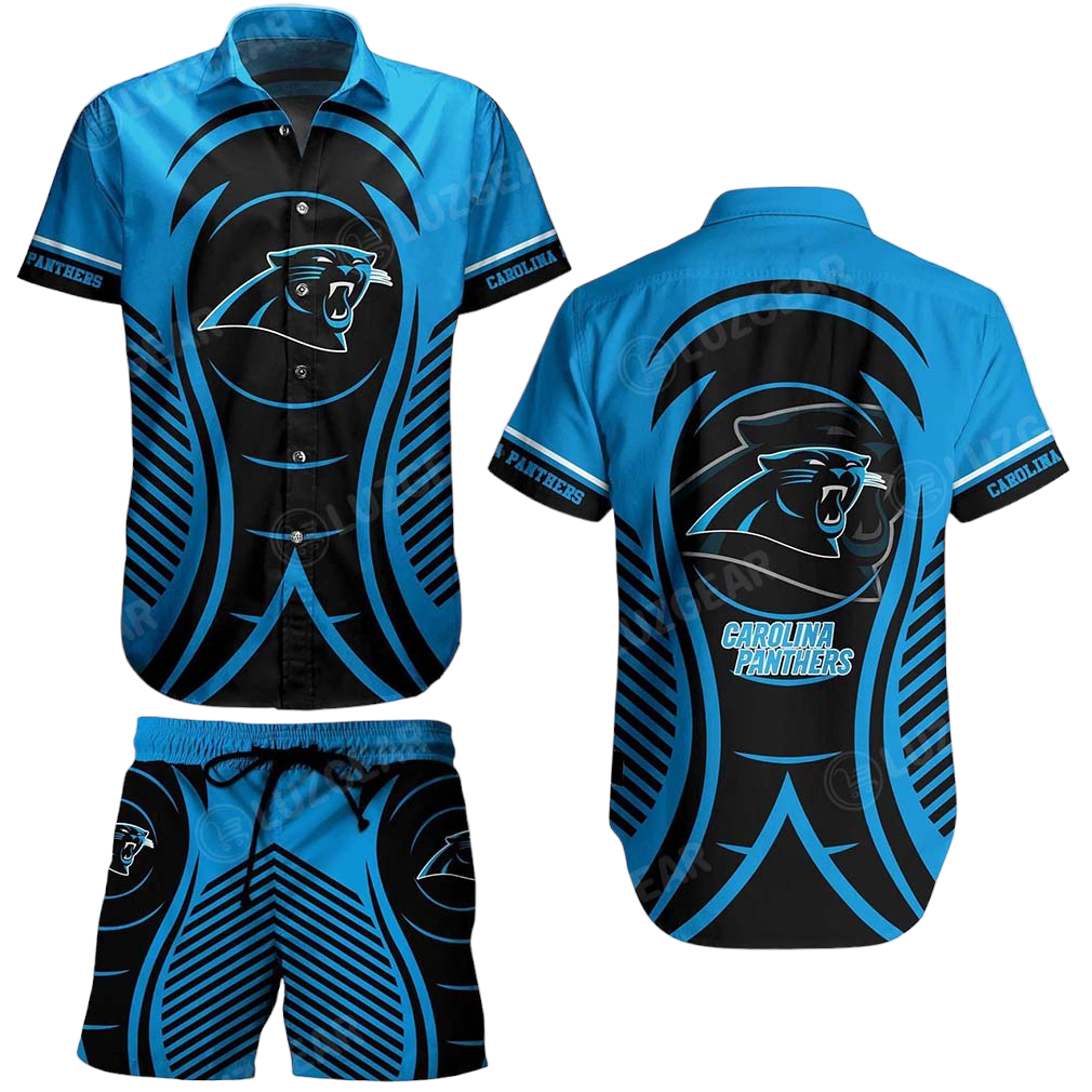 Carolina Panthers NFL Hawaiian Shirt And Short New Collection Summer Best Gift For Big Fans