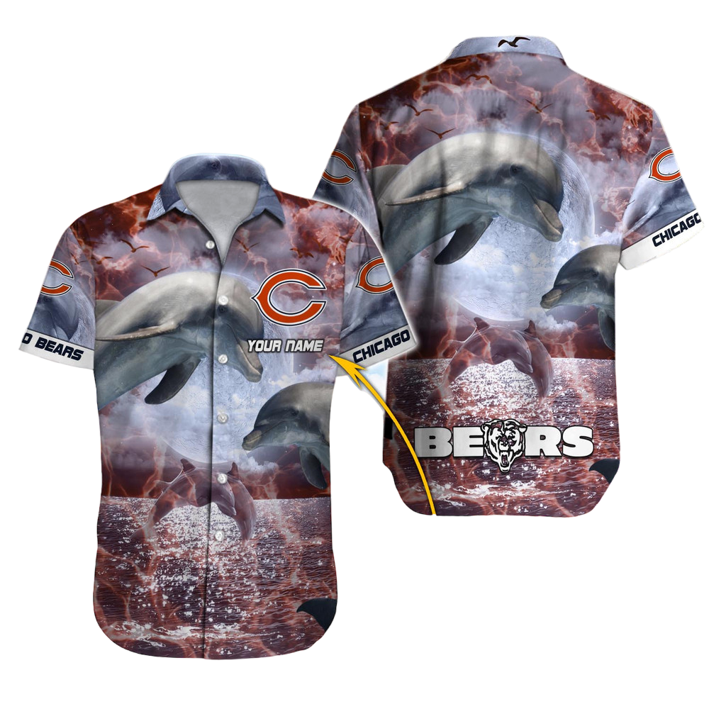 Chicago Bears Hawaiian Shirt NFL Football Custom Hawaiian Shirt for Men Women Gift For Fans