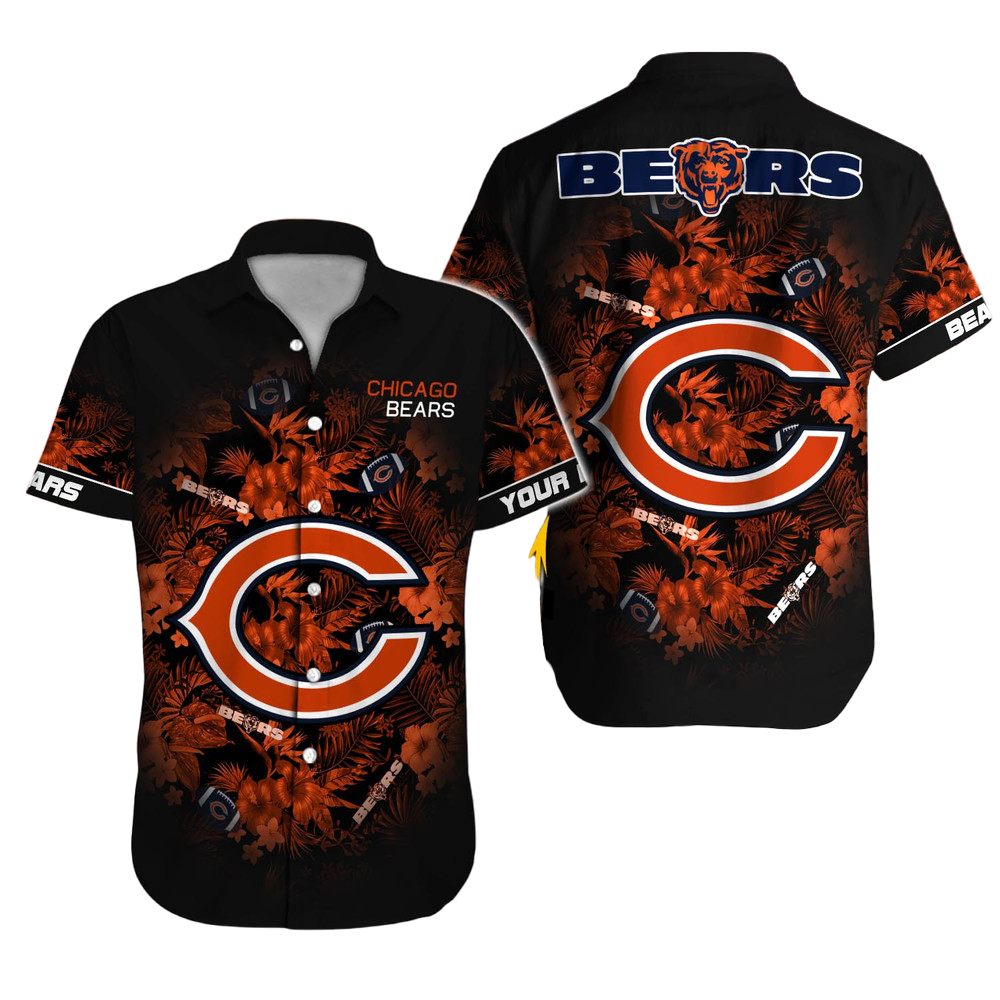 Chicago Bears Hawaiian Shirt NFL Football Custom Hawaiian Shirt for Men Women Gift For Fans