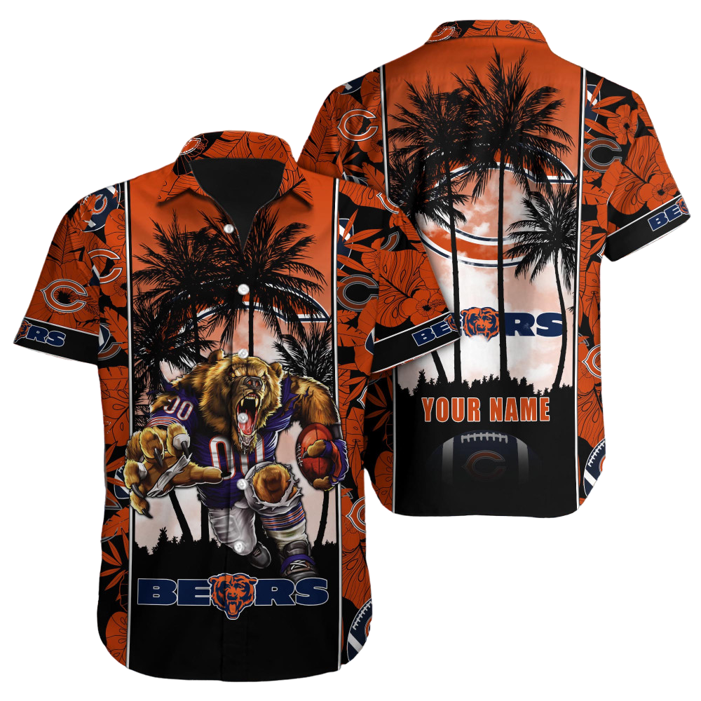 Chicago Bears Hawaiian Shirt NFL Football Custom Hawaiian Shirt for Men Women Gift For Fans