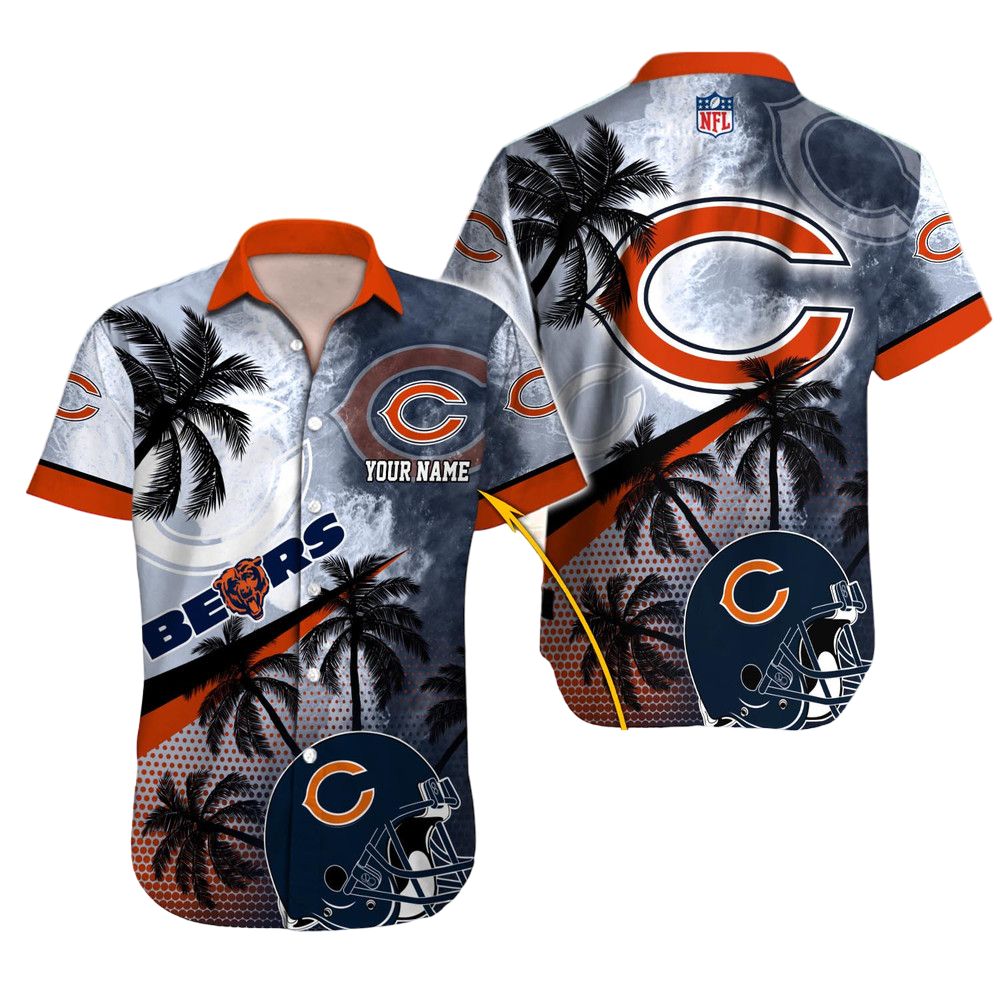 Chicago Bears Hawaiian Shirt NFL Football Custom Hawaiian Shirt for Men Women Gift For Fans