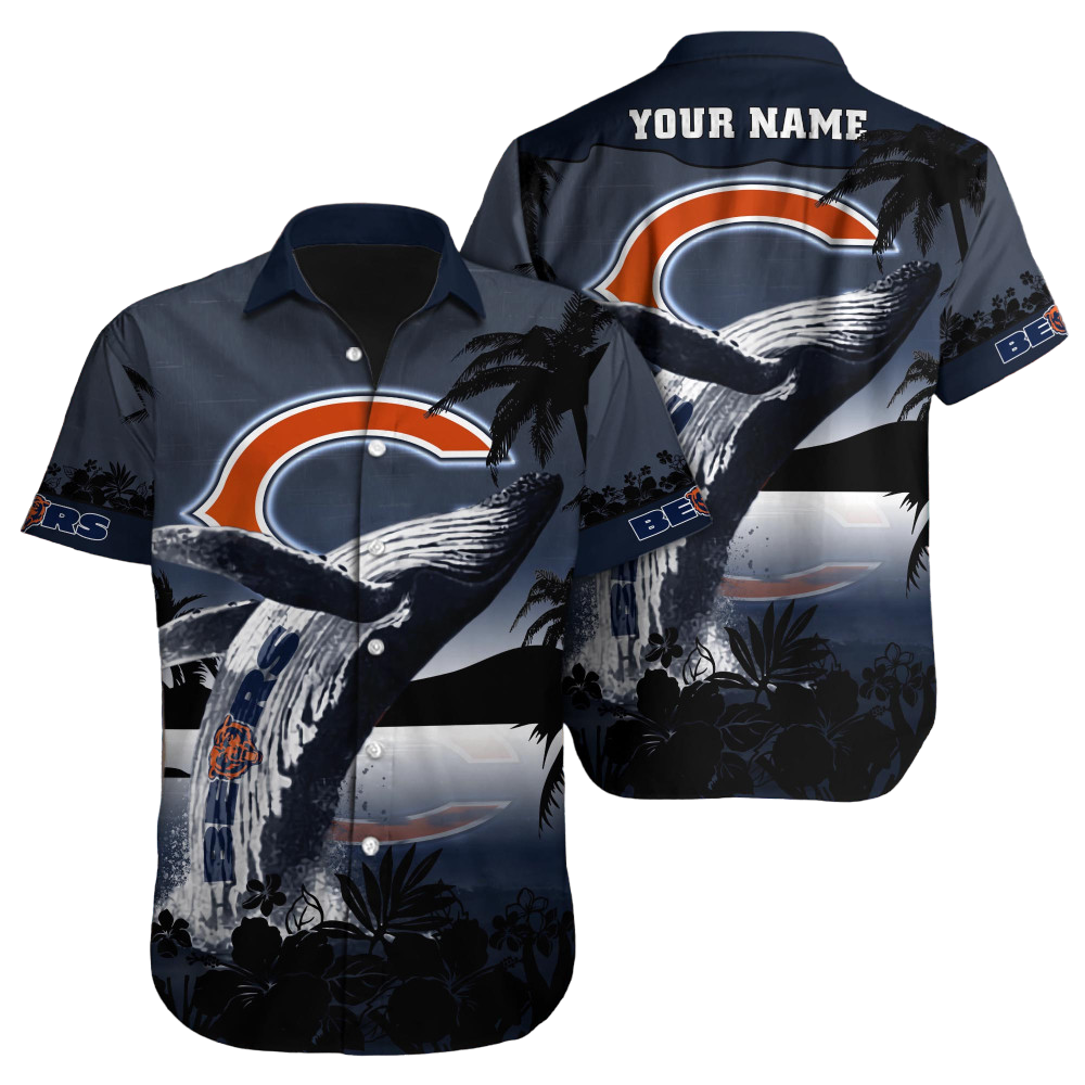 Chicago Bears Hawaiian Shirt NFL Football Custom Hawaiian Shirt for Men Women Gift For Fans