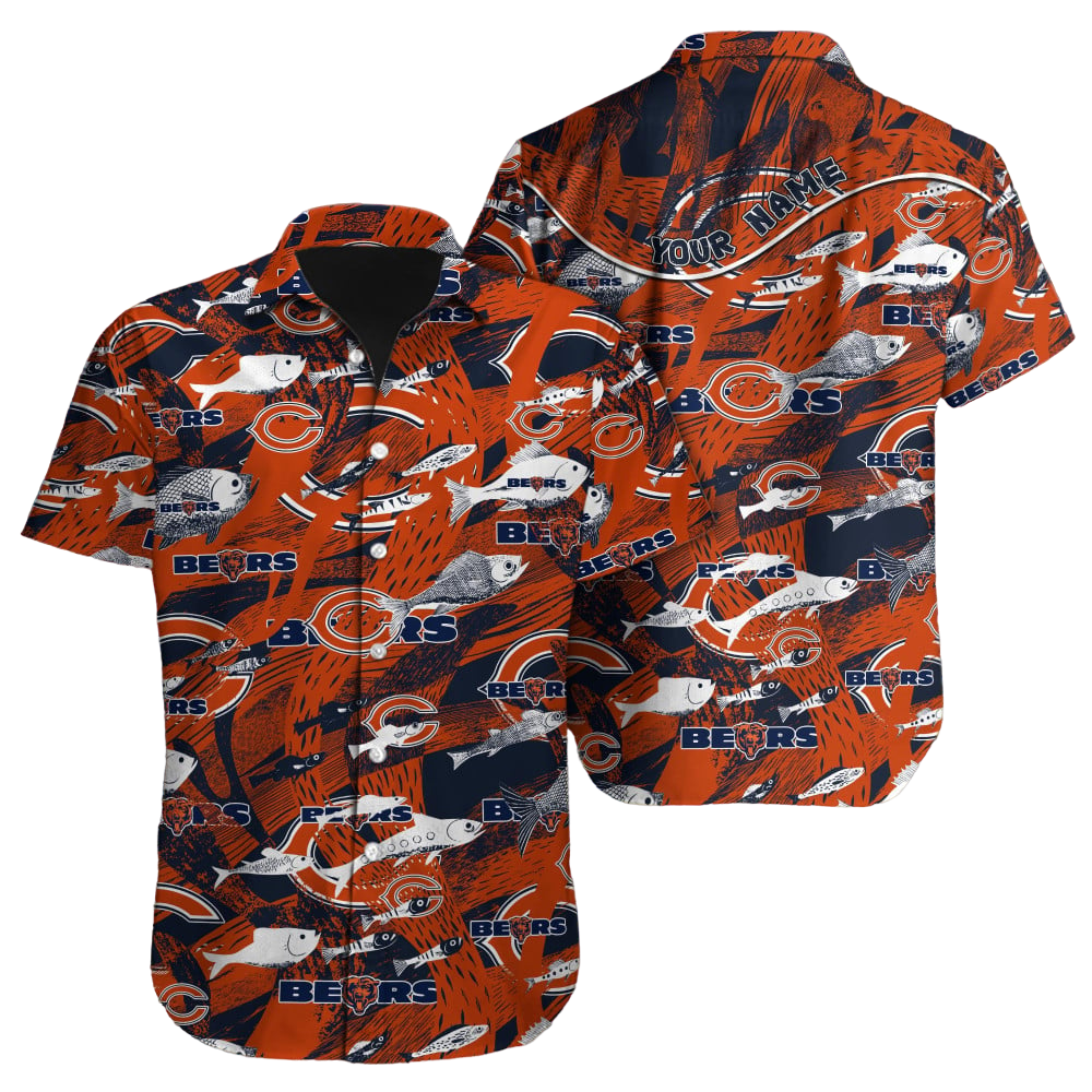 Chicago Bears Hawaiian Shirt NFL Football Custom Hawaiian Shirt for Men Women Gift For Fans