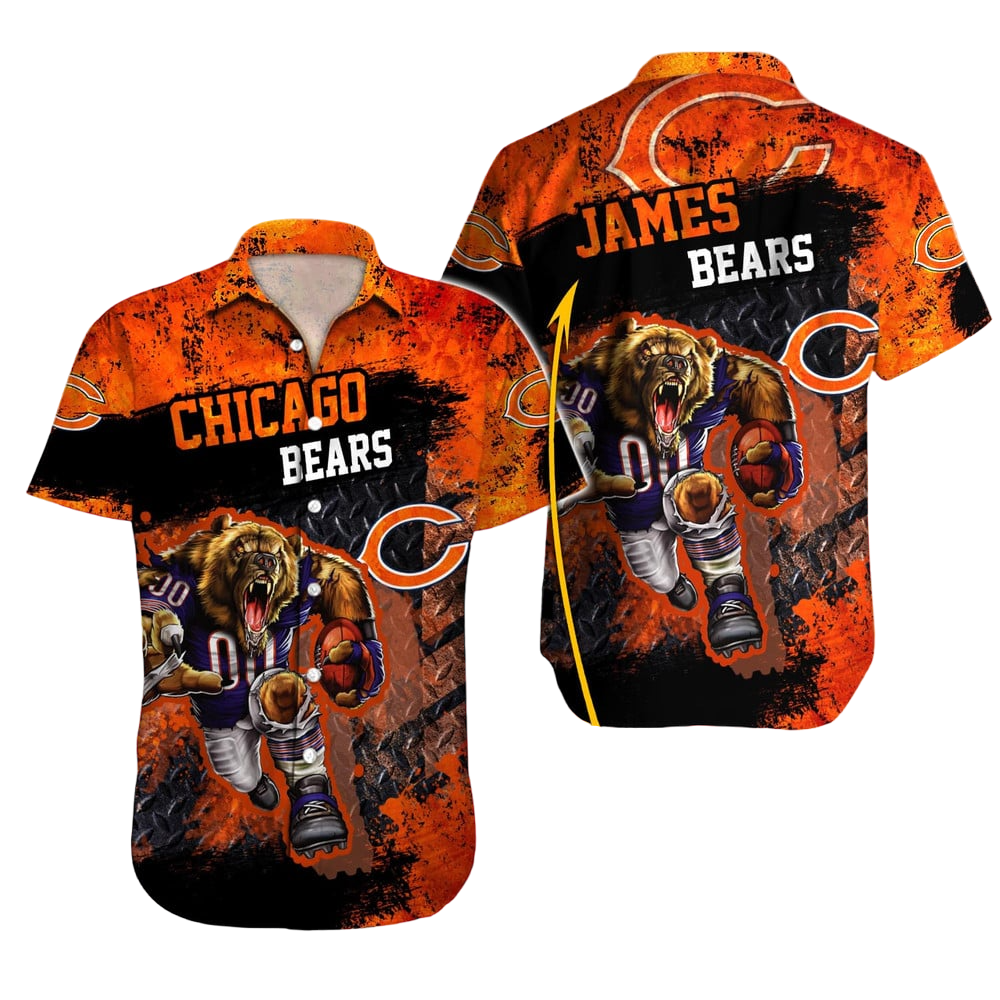 Chicago Bears Hawaiian Shirt NFL Football Custom Hawaiian Shirt for Men Women Gift For Fans