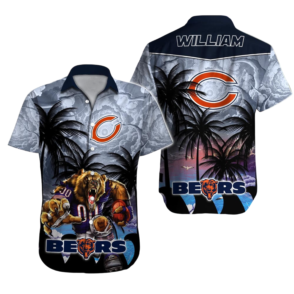 Chicago Bears Hawaiian Shirt NFL Football Custom Hawaiian Shirt for Men Women Gift For Fans