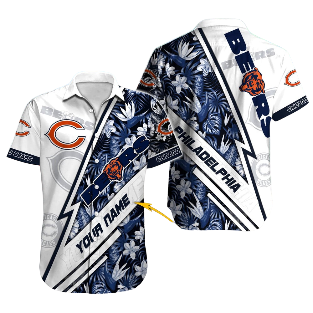 Chicago Bears Hawaiian Shirt NFL Football Custom Hawaiian Shirt for Men Women Gift For Fans