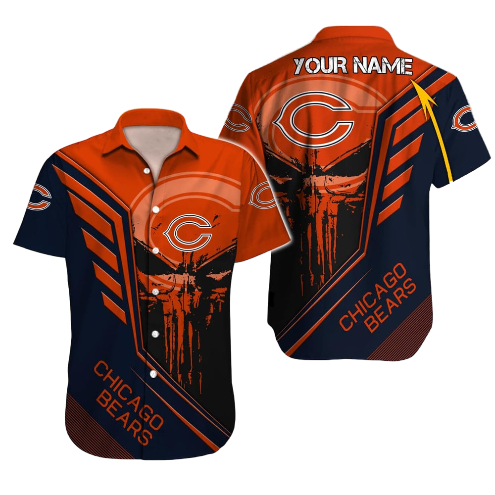 Chicago Bears Hawaiian Shirt NFL Football Custom Hawaiian Shirt for Men Women Gift For Fans