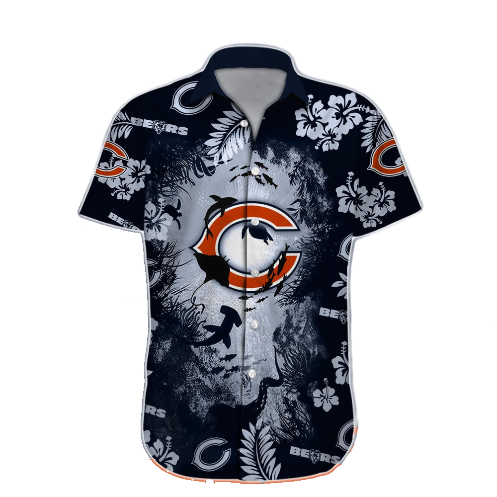 Chicago Bears Hawaiian Shirt NFL Football Custom Hawaiian Shirt for Men Women Gift For Fans