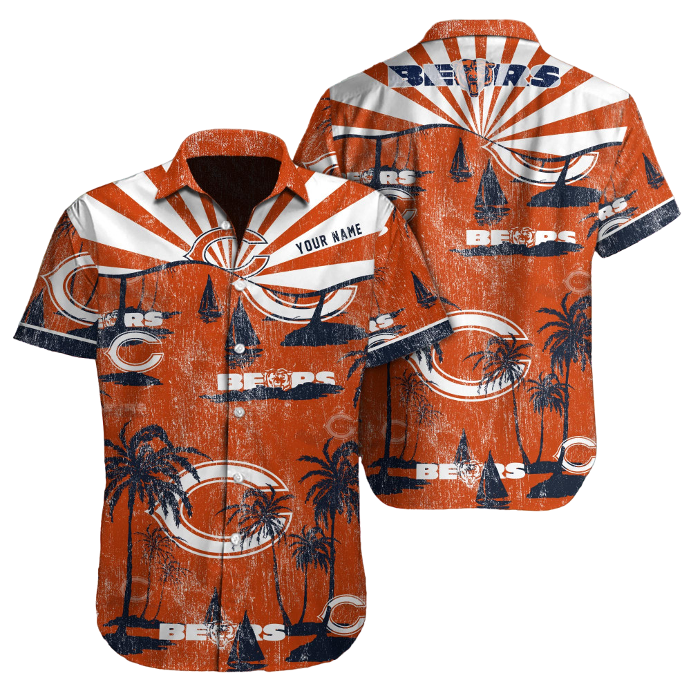 Chicago Bears Hawaiian Shirt NFL Football Custom Hawaiian Shirt for Men Women Gift For Fans