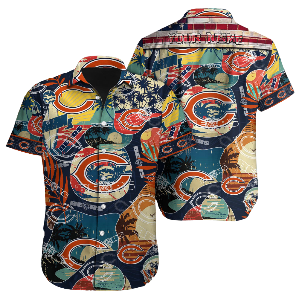 Chicago Bears NFL NFL Football Custom Hawaiian Shirt for Men Women Gift For Fans