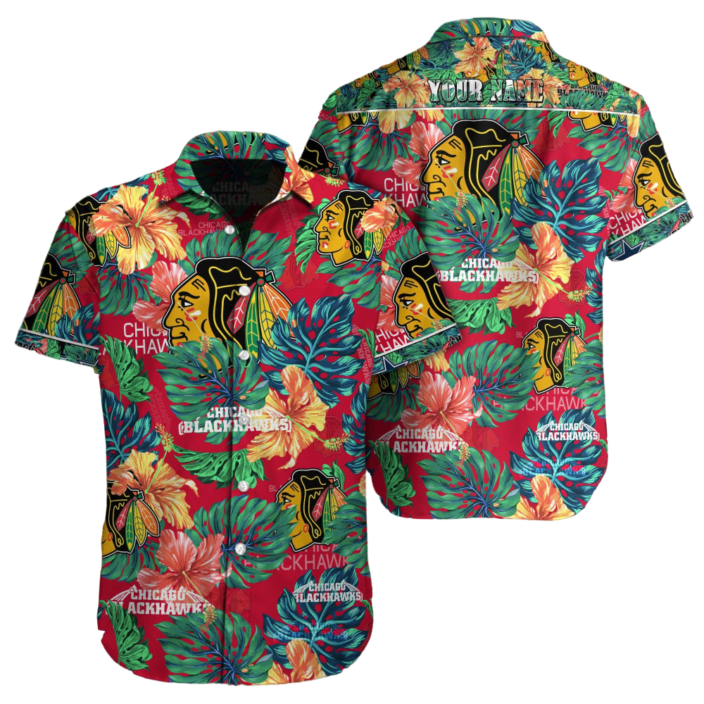 Chicago Blackhawks NHL Custom Hawaiian shirt for Men Women Gift for Fans