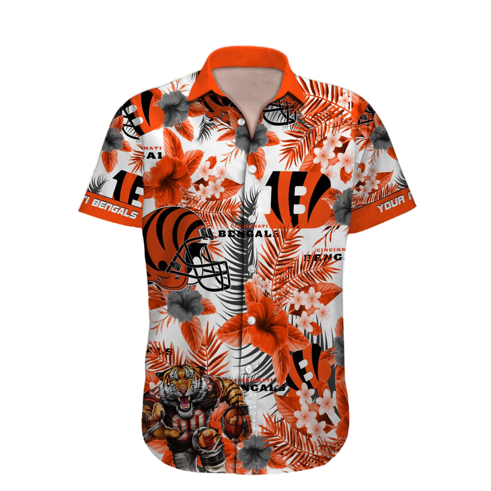 Cincinnati Bengals Hawaiian Shirt NFL Football Custom Hawaiian Shirt for Men Women Gift For Fans