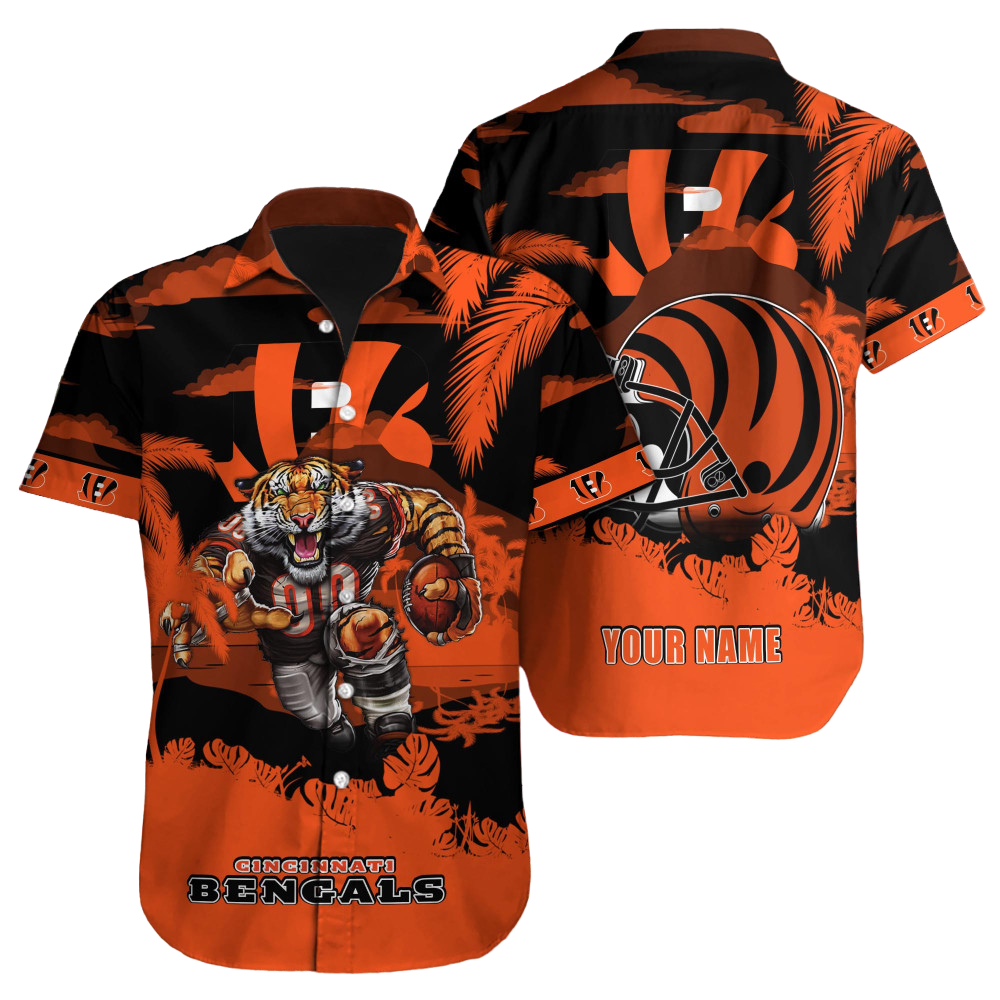 Cincinnati Bengals Hawaiian Shirt NFL Football Custom Hawaiian Shirt for Men Women Gift For Fans