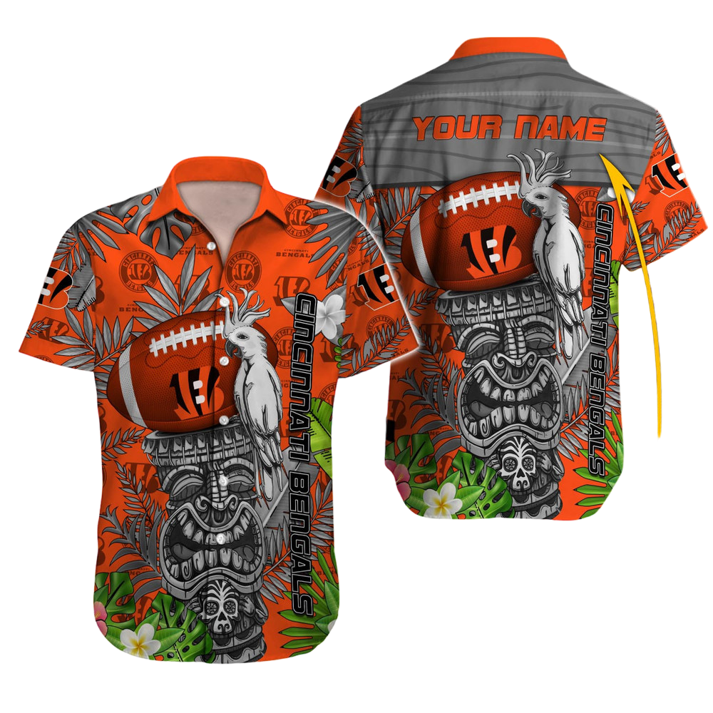 Cincinnati Bengals Hawaiian Shirt NFL Football Custom Hawaiian Shirt for Men Women Gift For Fans